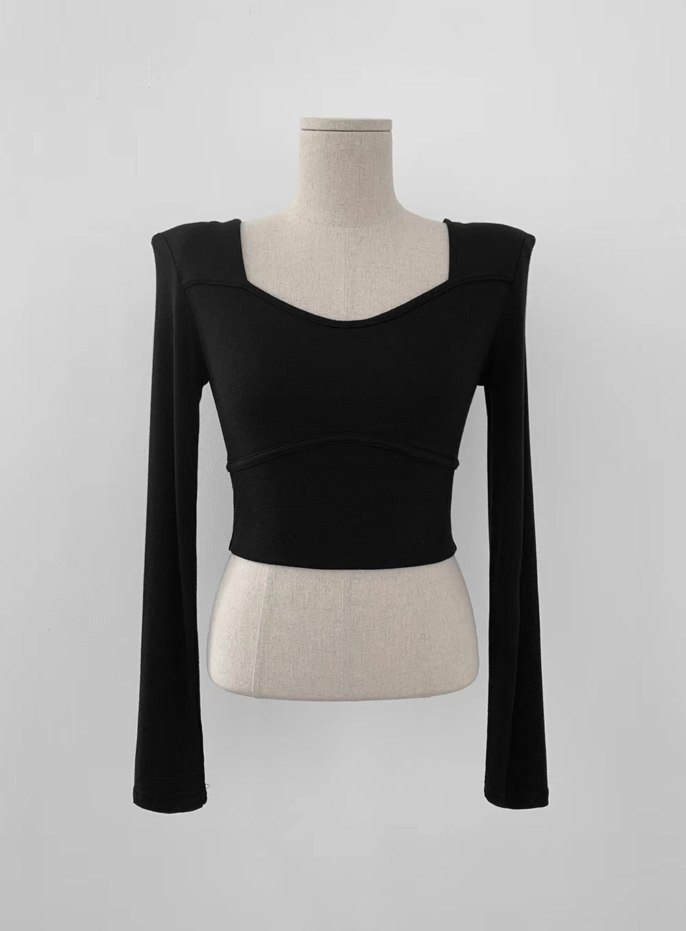 Scoop Neck Long Sleeve Top