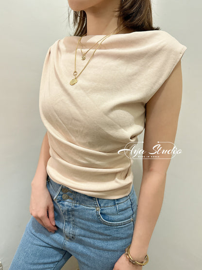 Summer Early Cowl Neck Top