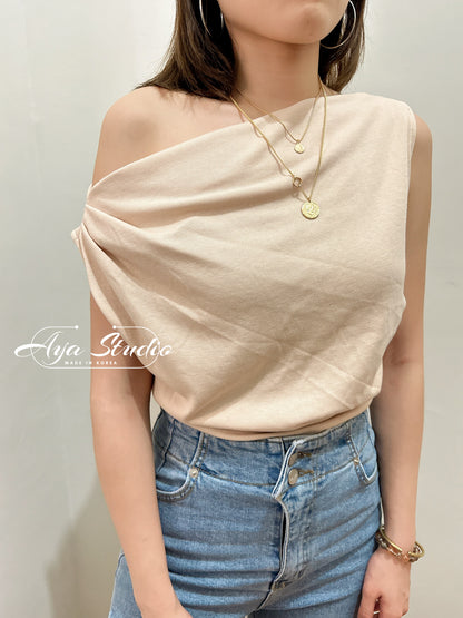 Summer Early Cowl Neck Top