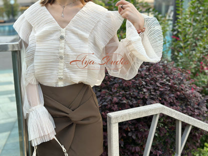 Double Layer See Through Blouse