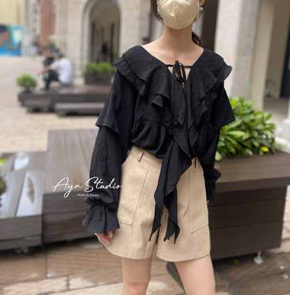 Amber Ruffle Top