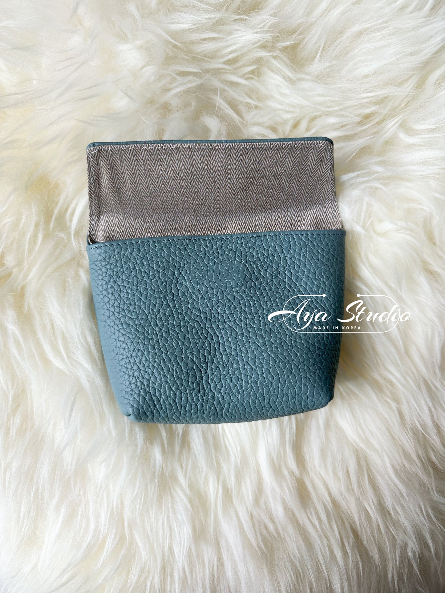 Inside Out Small Leather Pouch