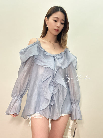 Chiffon Ruffle Blouse