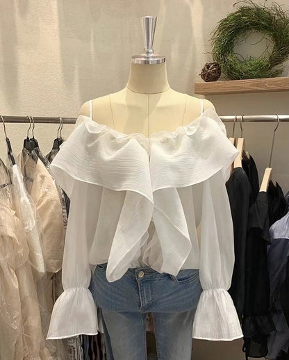 Chiffon Ruffle Blouse