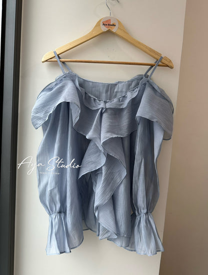 Chiffon Ruffle Blouse